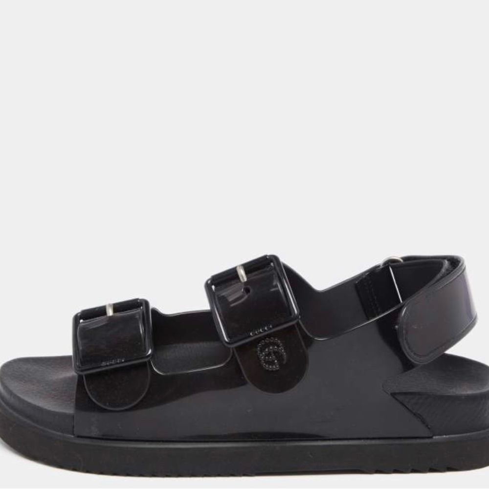 Gucci Black Strappy Sandals - Picture 2 of 10